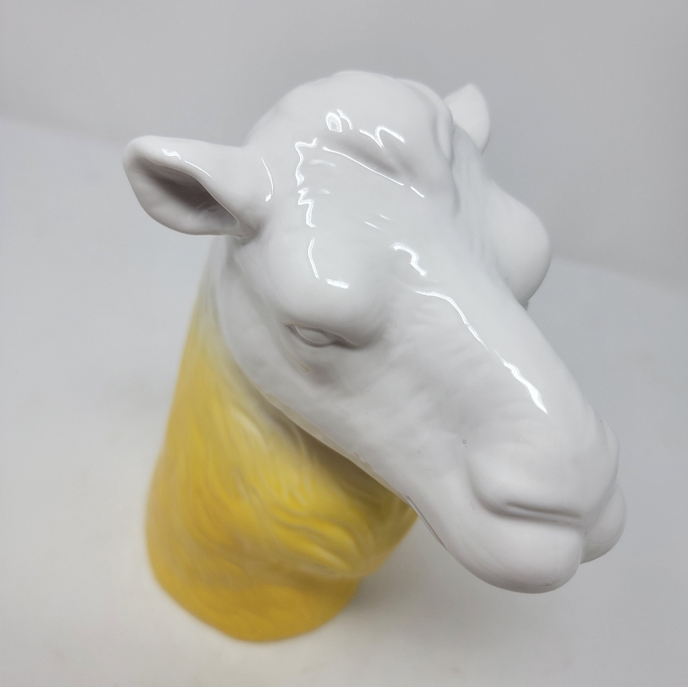 IMM Living Michael Madjus 8" Tall Camel Vase Yellow White